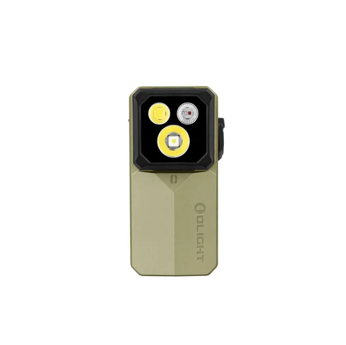 Ліхтар Olight Oclip 2 Ultra EDC з кліпсою 580 лм червоне точкове та ультрафіолетове світло (Olive Green)