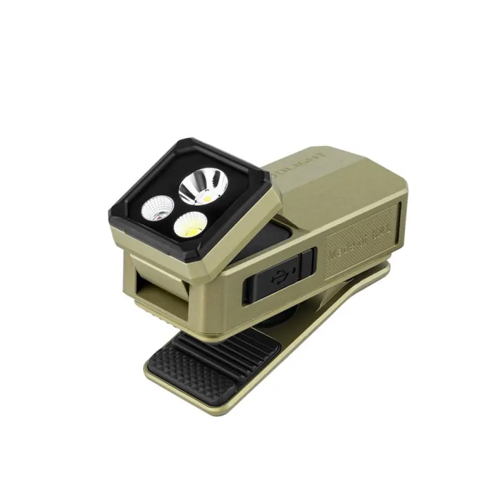 Ліхтар Olight Oclip 2 Ultra EDC з кліпсою 580 лм червоне точкове та ультрафіолетове світло (Olive Green)