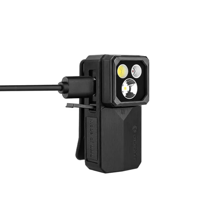 Ліхтар Olight Oclip 2 Ultra EDC з кліпсою 580 лм червоне точкове та ультрафіолетове світло (Onyx Black)