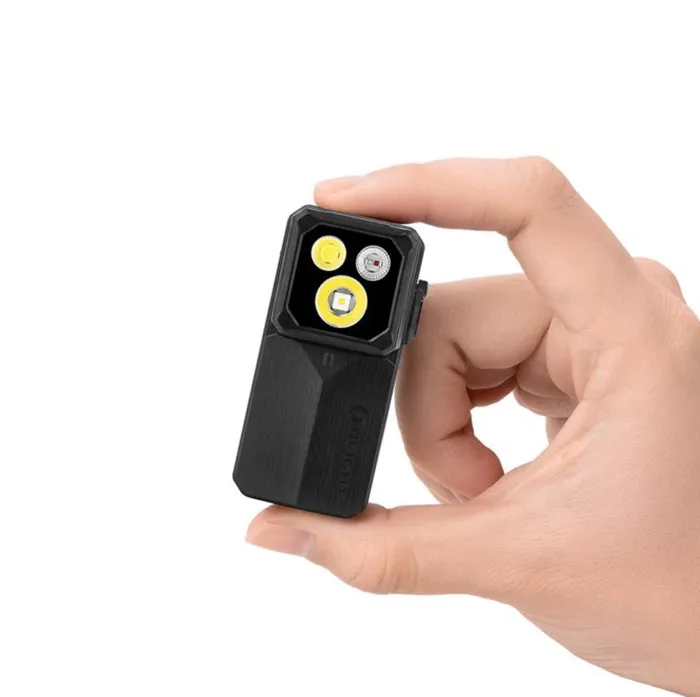 Ліхтар Olight Oclip 2 Ultra EDC з кліпсою 580 лм червоне точкове та ультрафіолетове світло (Onyx Black)