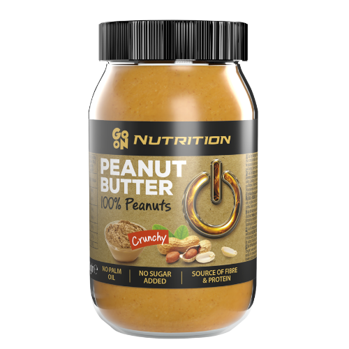 Паста арахісова Go On Nutrition Peanut Butter 100% Crunchy 900 г (скло)