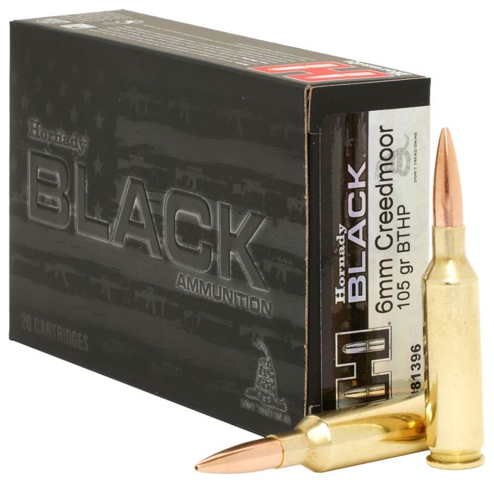 Патрон Hornady Match BLK кал. 6 мм Creedmoor куля BTHP маса 105 gr (6.8 г)