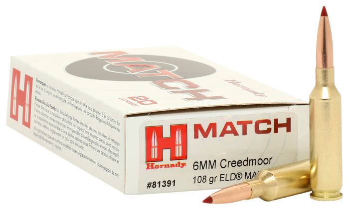 Патрон Hornady Match кал. 6 mm Creedmoor куля ELD Match маса 108 гр (7 г)