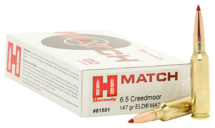 Патрон Hornady Match кал. 6.5 Creedmoor куля ELD-Match маса 147 гр (9.5 г)