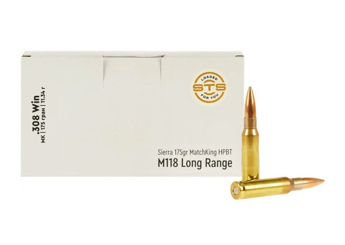 Патрон STS кал .308 Win куля Sierra MK M118LR маса 175 гр (11.34 г)