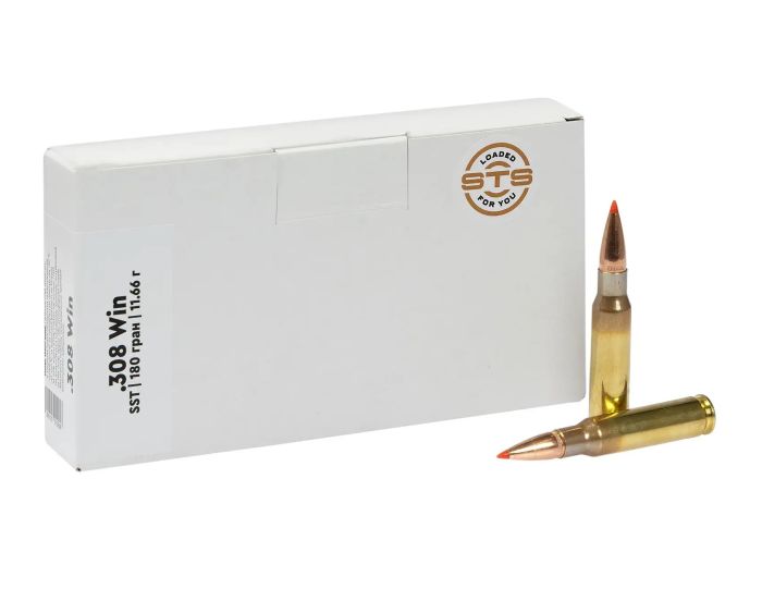 Патрон STS кал .308 Win Short Barrel куля Hornady SST маса 180 гр (11,66 г)