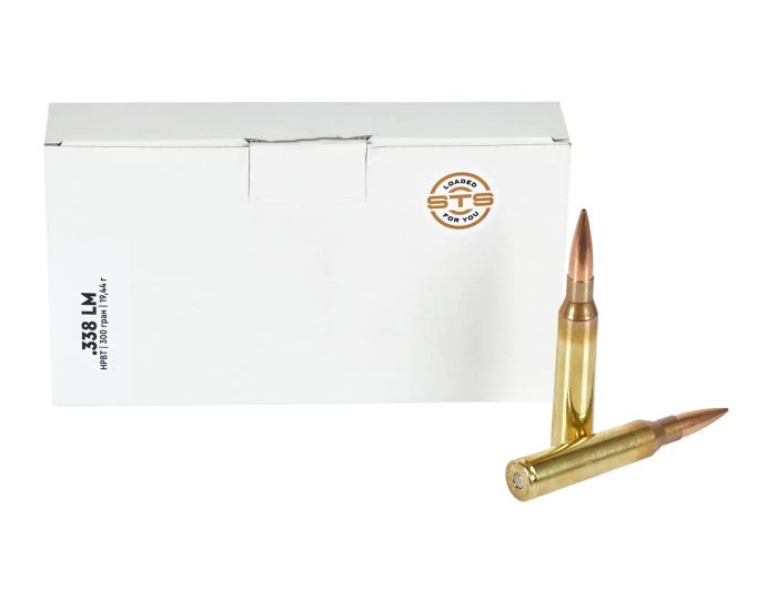 Патрон STS кал .338 Lapua Magnum куля SMK HPBT маса 300 гр (19,44 г)