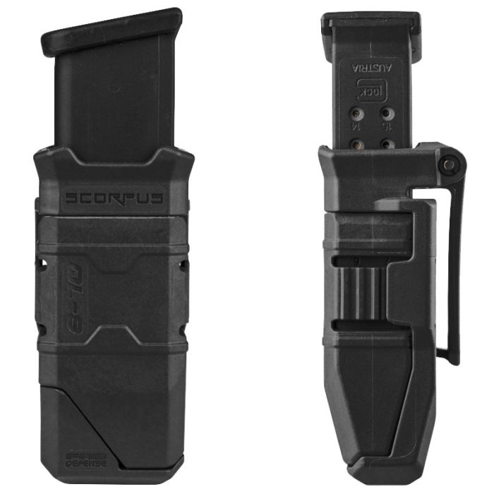 Паучер FAB Defense QL-9 для магазинів Glock з прискорювачем заряджання Black