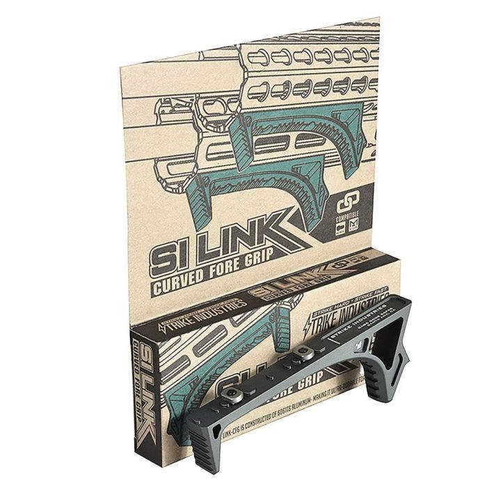 Переднє руків'я на цівку Strike Industries LINK Curved KeyMod / M-LOK Fore Grip Black SI-LINK-CFG-BK