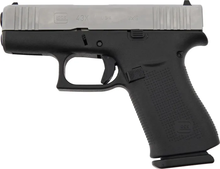 Пістолет спортивний Glock 43X Silver Slide 9 мм USA