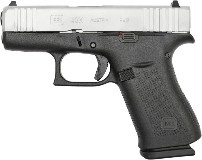 Пістолет спортивний Glock 43X Silver Slide 9 мм EU