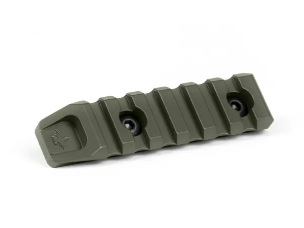 Планка КРУК CRC 9005 Picatinny на 6 слотів із кріпленням M-LOK OD Green