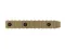 Планка КРУК CRC 9008 Picatinny на 12 слотів із кріпленням M-LOK Coyote Tan
