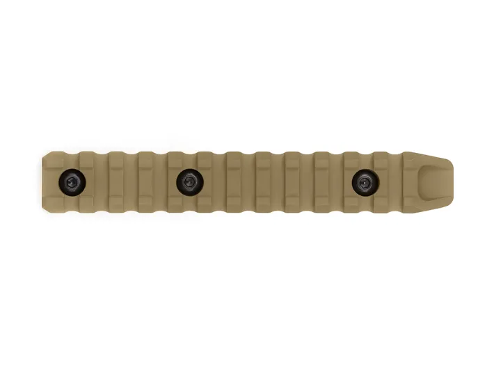 Планка КРУК CRC 9008 Picatinny на 12 слотів із кріпленням M-LOK Coyote Tan