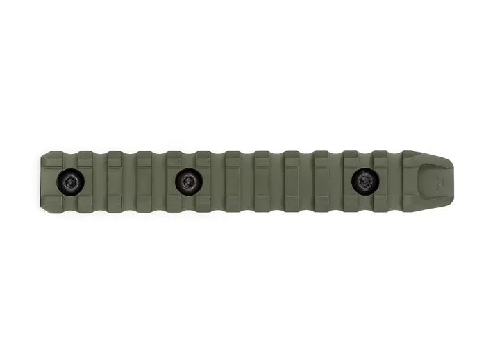 Планка КРУК CRC 9008 Picatinny на 12 слотів із кріпленням M-LOK OD Green