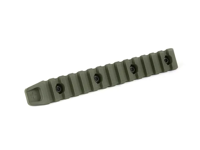 Планка КРУК CRC 9009 Picatinny на 14 слотів із кріпленням M-LOK OD Green