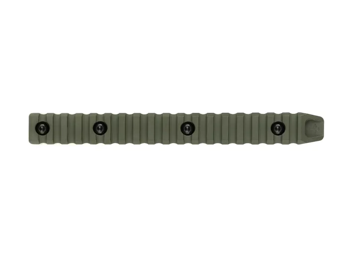 Планка КРУК CRC 9011 Picatinny на 18 слотів із кріпленням M-LOK OD Green
