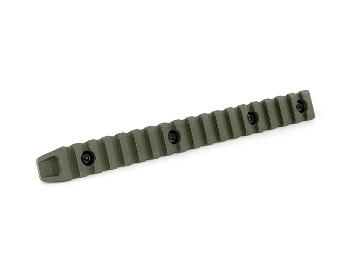 Планка КРУК CRC 9011 Picatinny на 18 слотів із кріпленням M-LOK OD Green