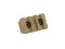 Планка КРУК CRC 9012 Picatinny на 3 слоти із кріпленням M-LOK Coyote Tan