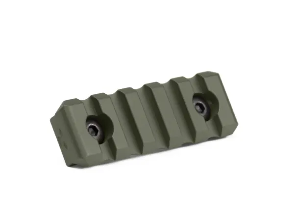 Планка КРУК CRC 9013 Picatinny на 5 слотів із кріпленням M-LOK OD Green