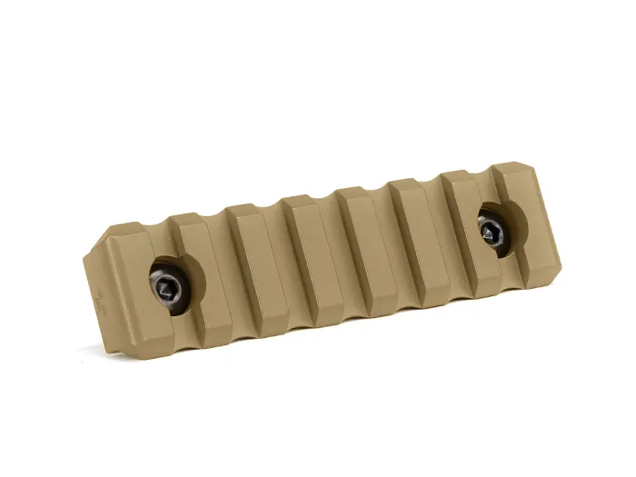 Планка КРУК CRC 9014 Picatinny на 7 слотів із кріпленням M-LOK Coyote Tan