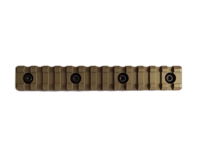Планка КРУК CRC 9017 Picatinny на 13 слотів із кріпленням M-LOK Coyote Tan
