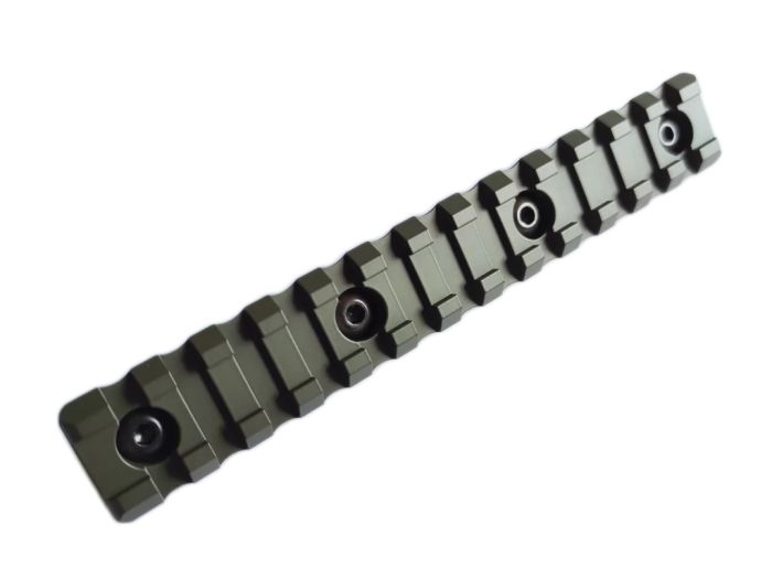 Планка КРУК CRC 9017 Picatinny на 13 слотів із кріпленням M-LOK OD Green