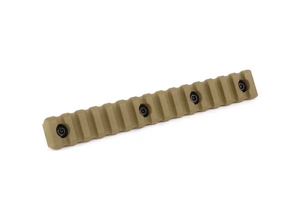 Планка КРУК CRC 9018 Picatinny на 15 слотів із кріпленням M-LOK Coyote Tan