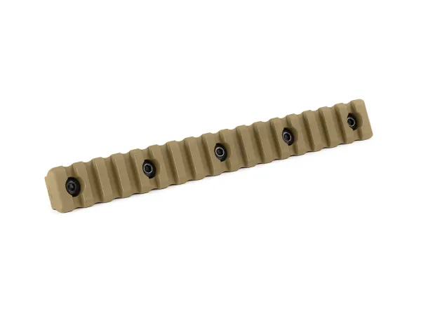 Планка КРУК CRC 9019 Picatinny на 17 слотів із кріпленням M-LOK Coyote Tan
