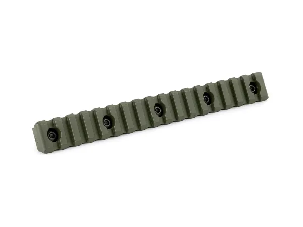 Планка КРУК CRC 9019 Picatinny на 17 слотів із кріпленням M-LOK OD Green