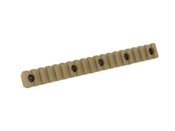 Планка КРУК CRC 9020 Picatinny на 19 слотів із кріпленням M-LOK Coyote Tan