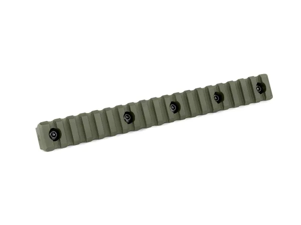 Планка КРУК CRC 9020 Picatinny на 19 слотів із кріпленням M-LOK OD Green