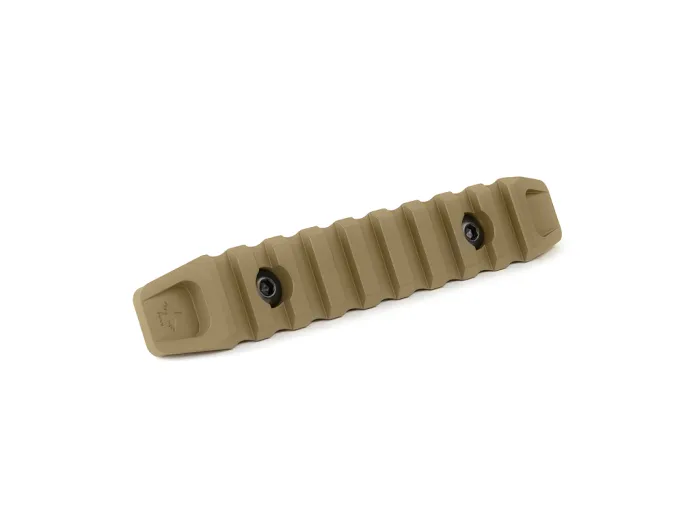 Планка КРУК CRC 9023 Picatinny на 9 слотів із кріпленням M-LOK Coyote Tan