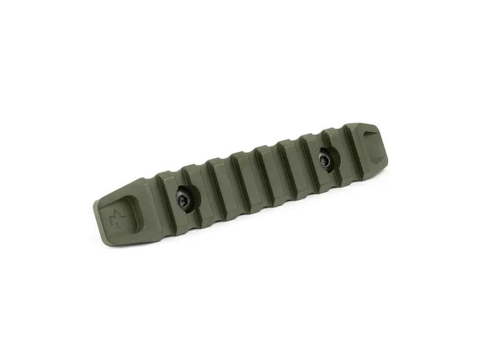 Планка КРУК CRC 9023 Picatinny на 9 слотів із кріпленням M-LOK OD Green