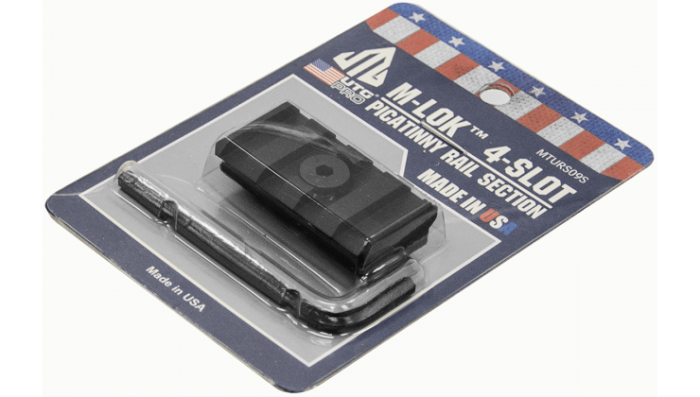 Планка Leapers UTG PRO M-LOK 4-Slot Picatinny Black MTURS09S