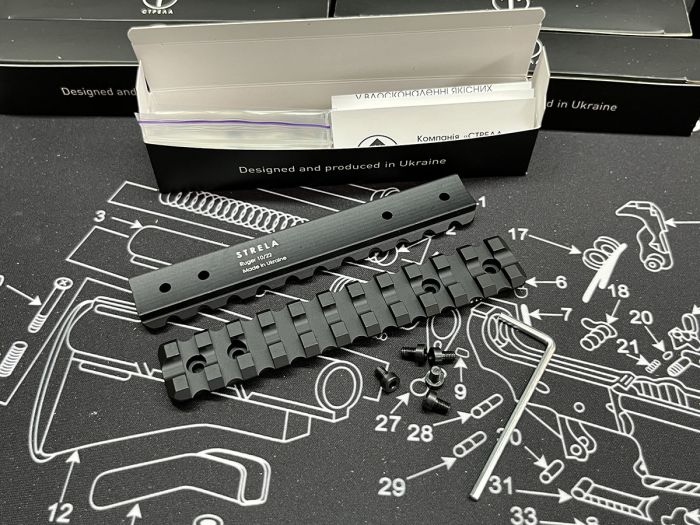 Планка Picatinny для Ruger 10/22 STRELA