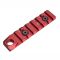 Планка Picatinny Strike Industries Link KeyMod & M-Lok Rail 7 слотів + ​​QD Red SI-LINK-RS-7-QD-RED
