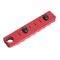 Планка Picatinny Strike Industries Link KeyMod & M-Lok Rail 7 слотів + ​​QD Red SI-LINK-RS-7-QD-RED