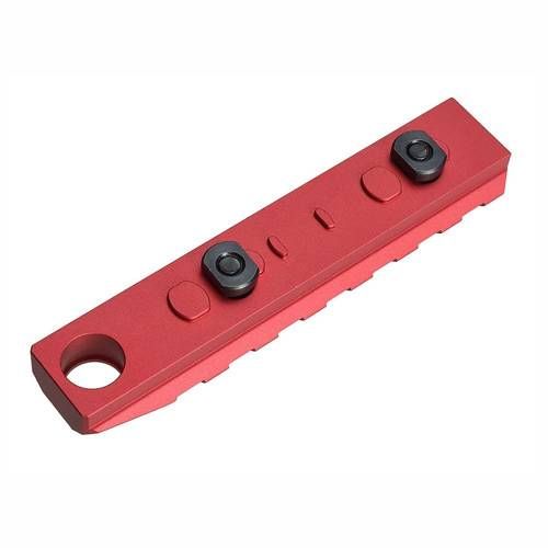 Планка Picatinny Strike Industries Link KeyMod & M-Lok Rail 7 слотів + ​​QD Red SI-LINK-RS-7-QD-RED