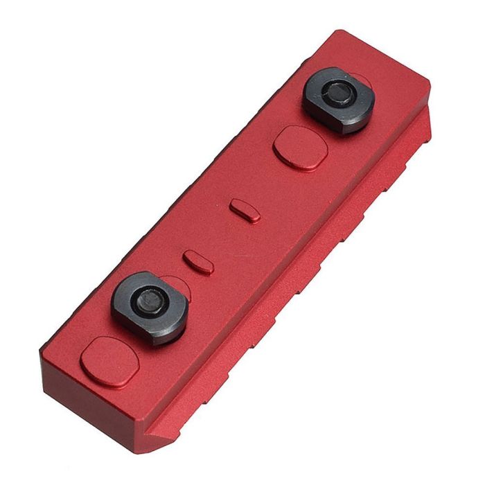 Планка Picatinny Strike Industries Link KeyMod & M-Lok Rail 6 слотів Red SI-LINK-RS-6