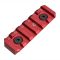 Планка Picatinny Strike Industries Link KeyMod & M-Lok Rail 6 слотів Red SI-LINK-RS-6