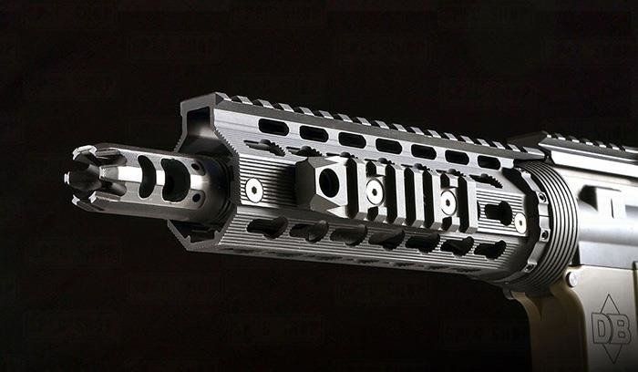 Планка Picatinny Strike Industries Link KeyMod & M-Lok Rail 7 слотів + ​​QD Black SI-LINK-RS-7-QD-BK