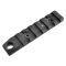 Планка Picatinny Strike Industries Link KeyMod & M-Lok Rail 7 слотів + ​​QD Black SI-LINK-RS-7-QD-BK