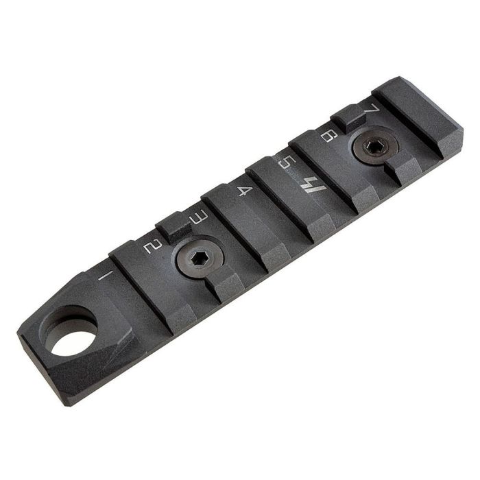Планка Picatinny Strike Industries Link KeyMod & M-Lok Rail 7 слотів + ​​QD Black SI-LINK-RS-7-QD-BK
