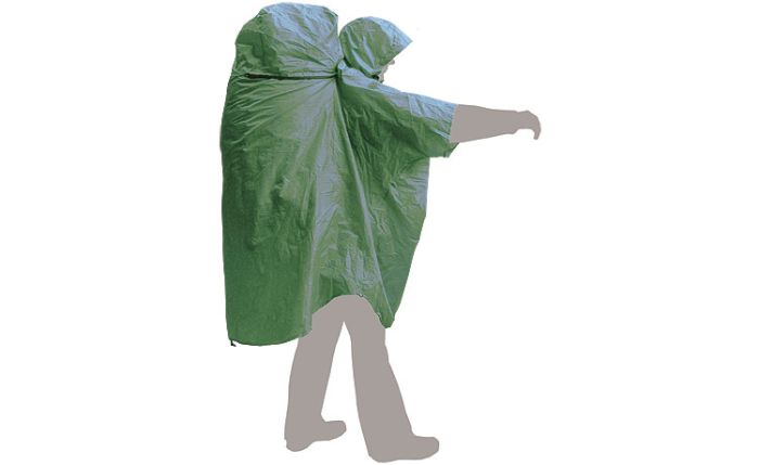 Плащ-пончо Terra Incognita PonchoBag S-M Green