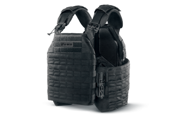 Плитоноска Plate Carrier U-Win Pro зі швидким скиданням 260х330 мм з камербандами під балістичні пакети Cordura 500 Black
