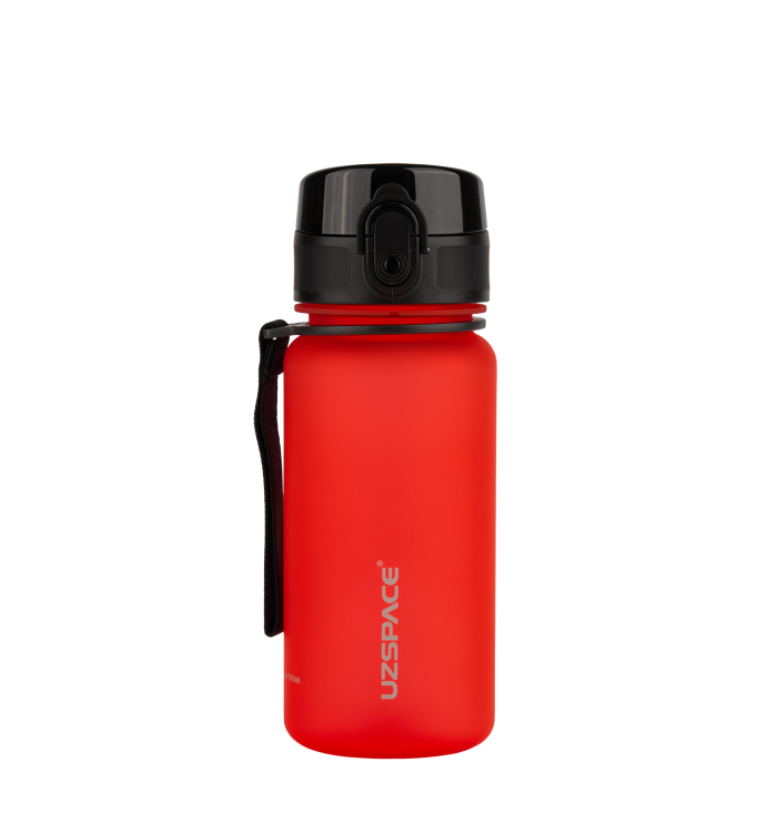 Пляшка для води Uzspace Colorful Frosted-Tritan 350 мл 3034 (колір - червоний)