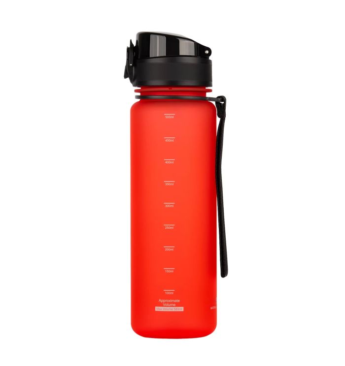 Пляшка для води Uzspace Colorful Frosted-Tritan 500 мл 3026 (колір - червоний)