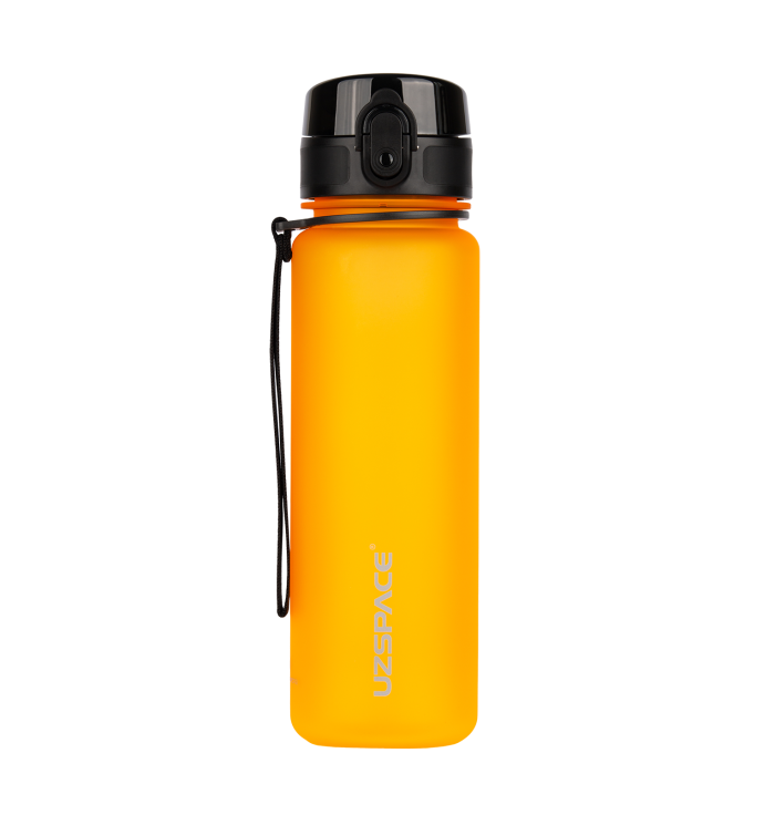 Пляшка для води Uzspace Colorful Frosted-Tritan 500 мл 3026 (колір - помаранчевий)