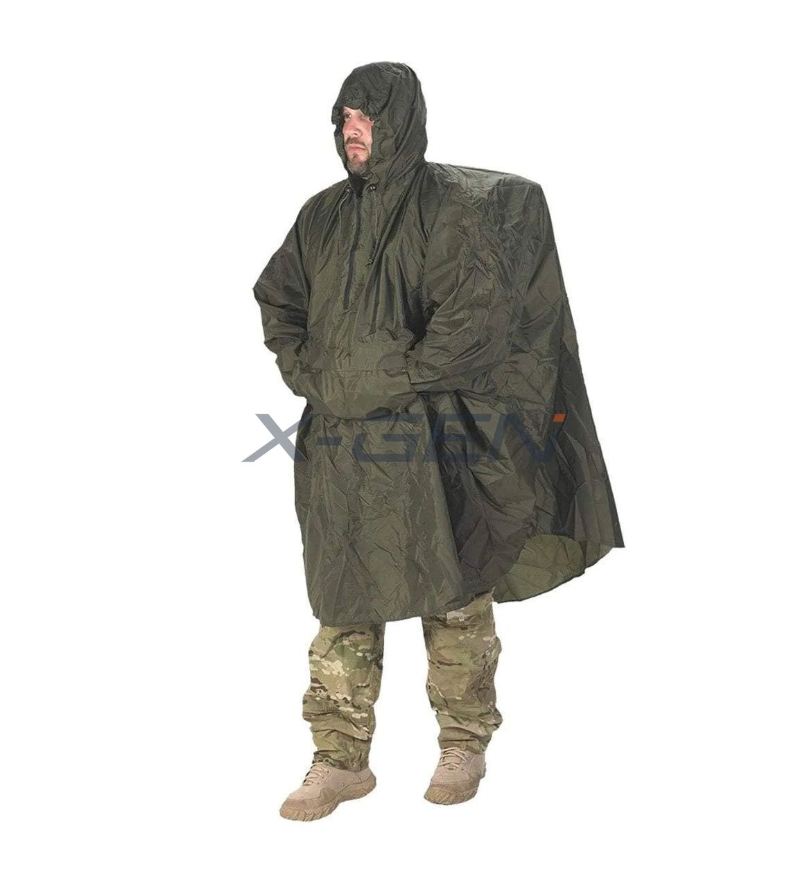 Snugpak Enhanced Patrol Poncho WGTE - Lichte Waterdichte Regenponcho Met Capuchon En Kaartzak